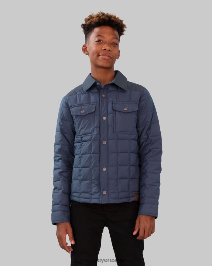 Obermeyer camisa hinchada wilder para niños índigo crudo adolescente ropa P00B695
