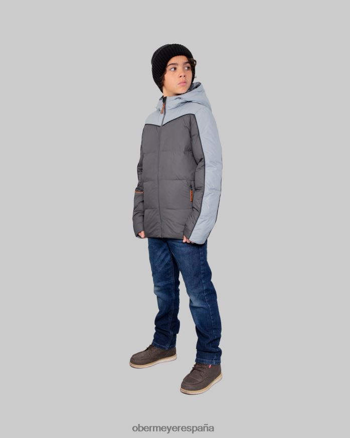 Obermeyer chaqueta acolchada james carbón adolescente ropa P00B690