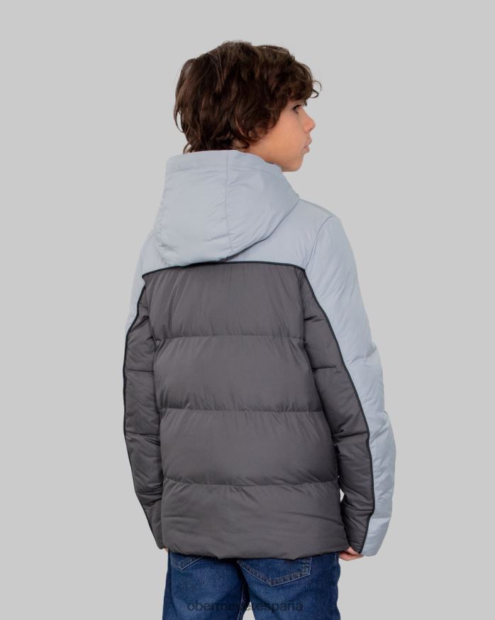 Obermeyer chaqueta acolchada james carbón adolescente ropa P00B690
