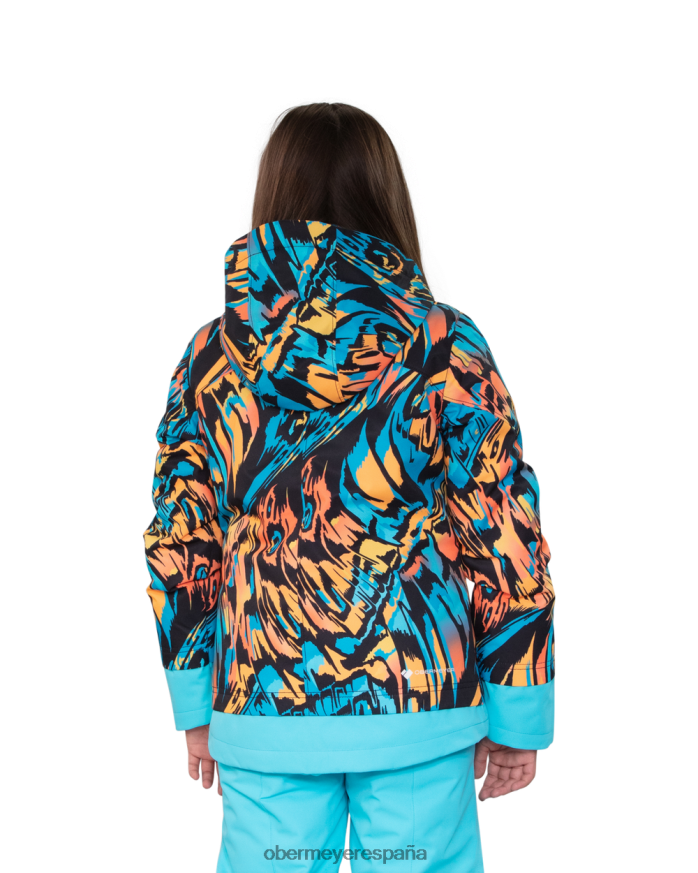 Obermeyer chaqueta con estampado taja viento remolino adolescente ropa P00B611