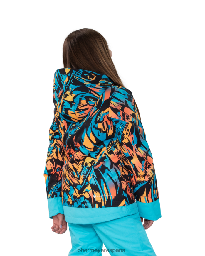 Obermeyer chaqueta con estampado taja viento remolino adolescente ropa P00B611