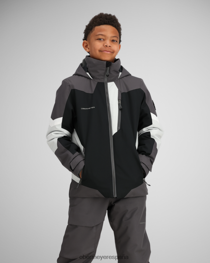 Obermeyer chaqueta de flota negro adolescente ropa P00B564