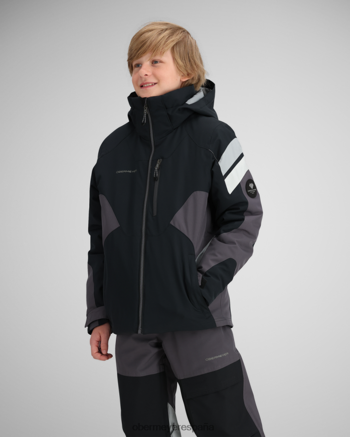 Obermeyer chaqueta mach 14 negro adolescente ropa P00B529