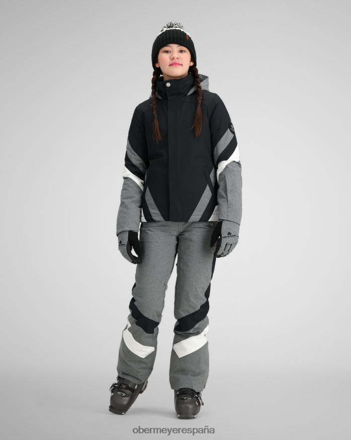 Obermeyer chaqueta taylor negro adolescente ropa P00B592