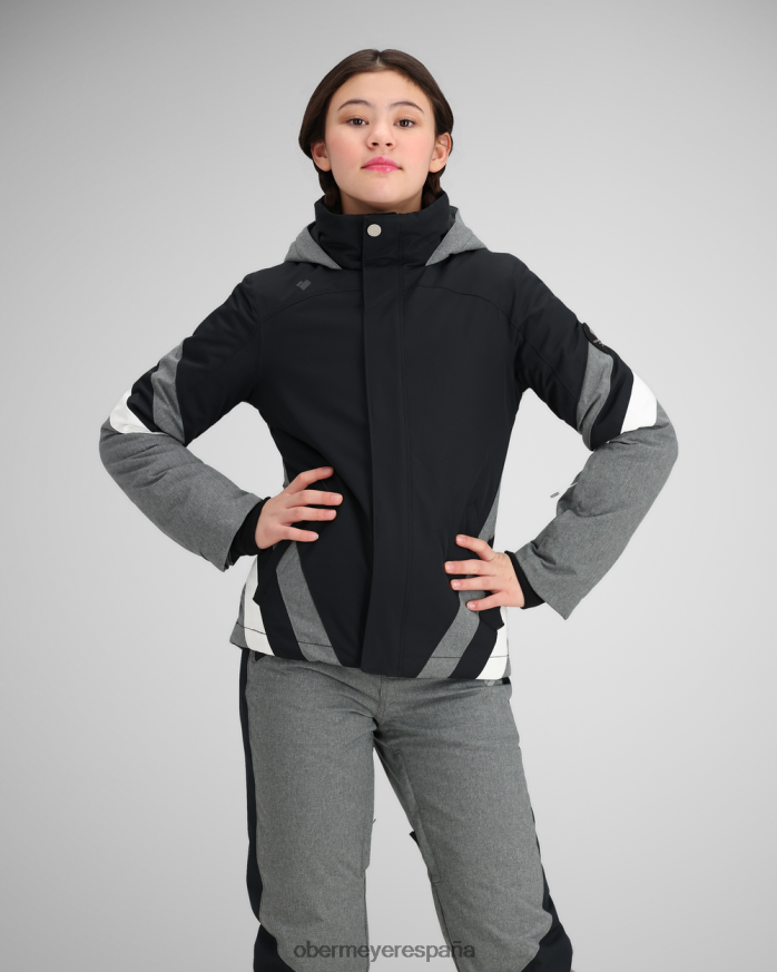 Obermeyer chaqueta taylor negro adolescente ropa P00B592