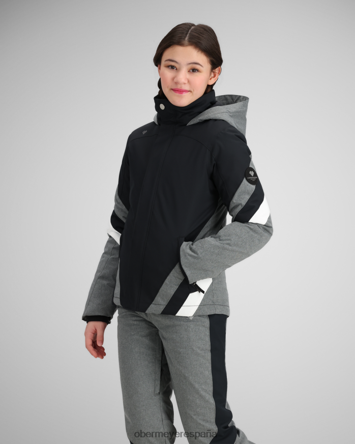Obermeyer chaqueta taylor negro adolescente ropa P00B592