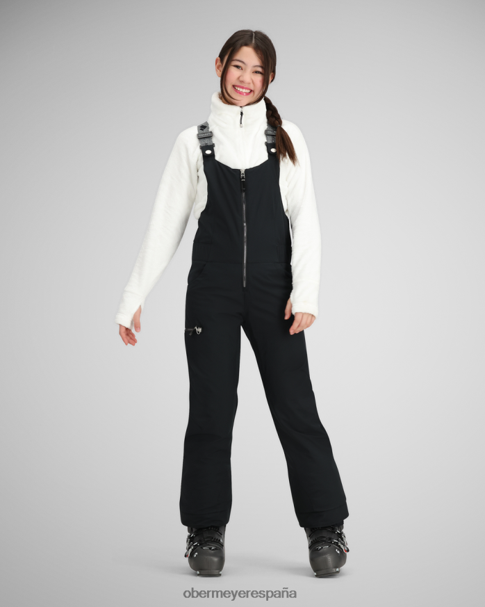 Obermeyer pantalón con pechera anya negro adolescente ropa P00B543