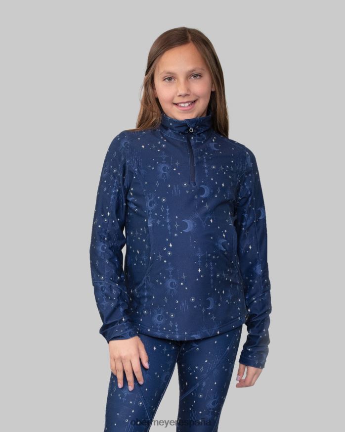 Obermeyer clara top con cremallera 1/4 mi luna y estrellas adolescente ropa P00B680