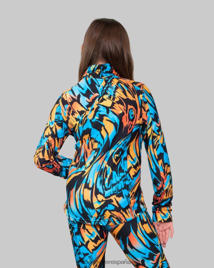 Obermeyer clara top con cremallera 1/4 viento remolino adolescente ropa P00B679