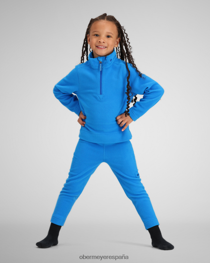 Obermeyer top con cremallera ultra gear azul cósmico adolescente ropa P00B527
