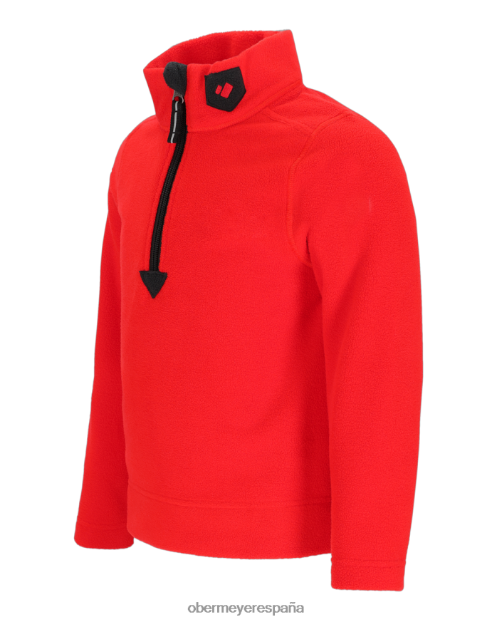 Obermeyer top con cremallera ultra gear rojo adolescente ropa P00B524