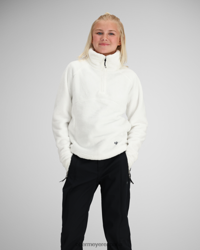 Obermeyer top de lana peluda blanco adolescente ropa P00B620
