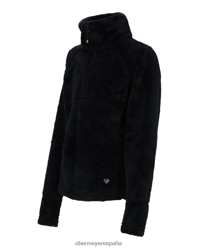 Obermeyer top de lana peluda negro adolescente ropa P00B619