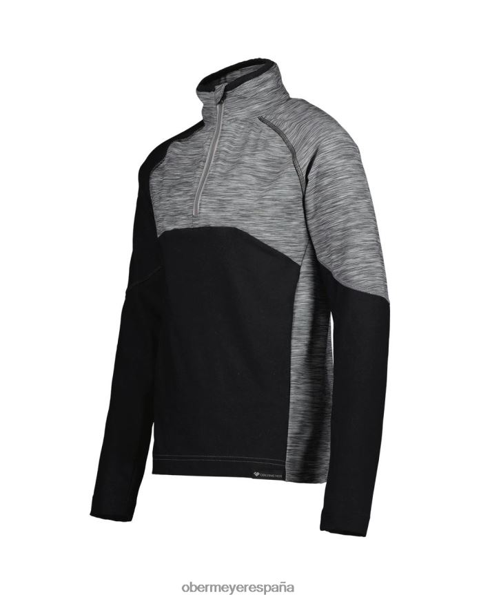 Obermeyer transporte 1/4 zip negro adolescente ropa P00B673