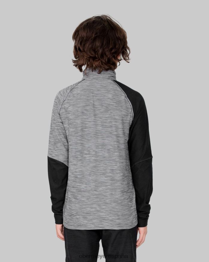 Obermeyer transporte 1/4 zip negro adolescente ropa P00B673