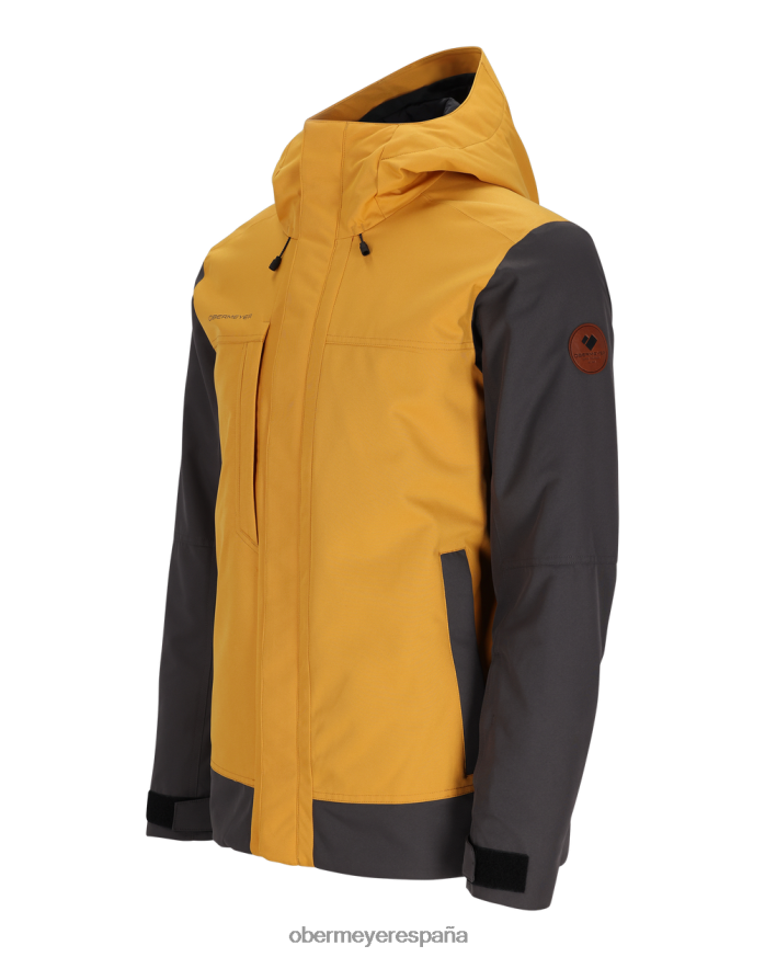 Obermeyer chaqueta con ojales arenisca hombres ropa P00B434