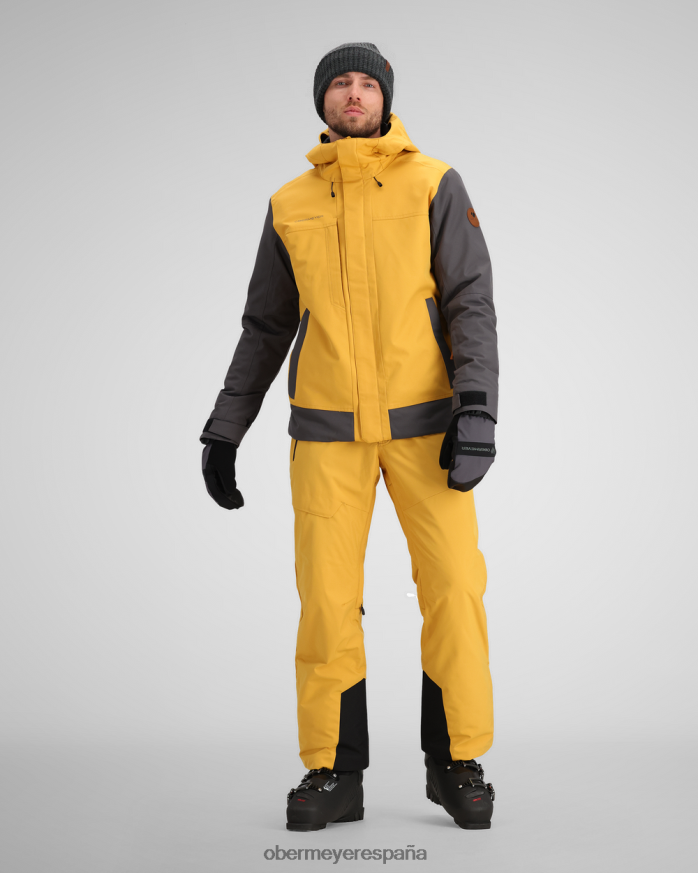 Obermeyer chaqueta con ojales arenisca hombres ropa P00B434