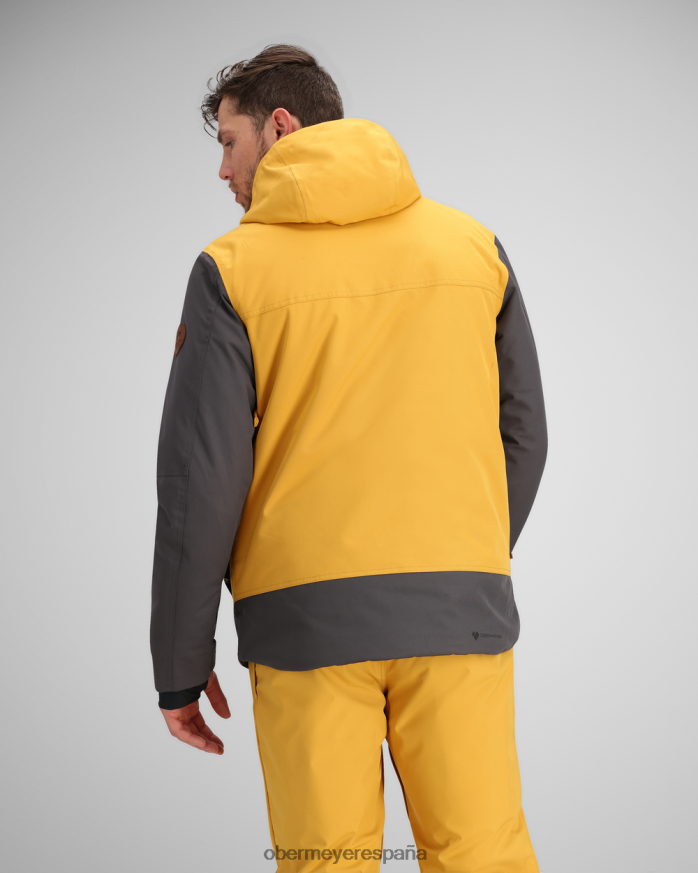 Obermeyer chaqueta con ojales arenisca hombres ropa P00B434