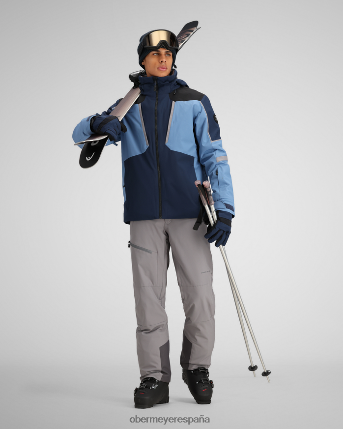 Obermeyer chaqueta de base azules descoloridos hombres ropa P00B321