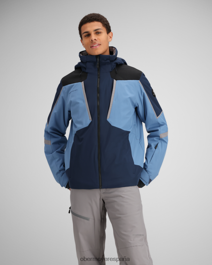 Obermeyer chaqueta de base azules descoloridos hombres ropa P00B321