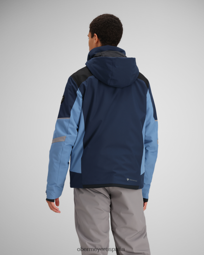 Obermeyer chaqueta de base azules descoloridos hombres ropa P00B321