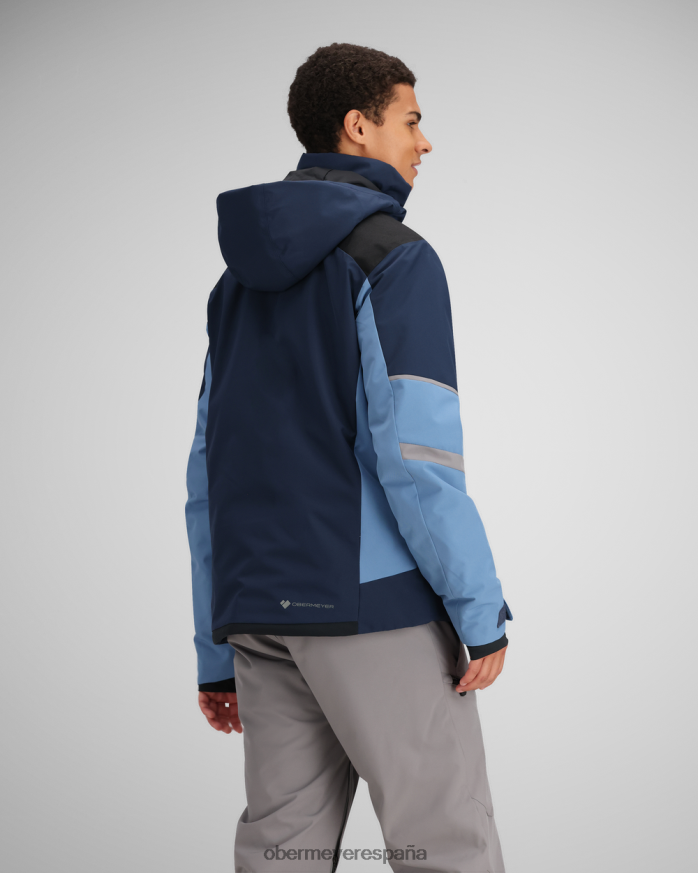 Obermeyer chaqueta de base azules descoloridos hombres ropa P00B321