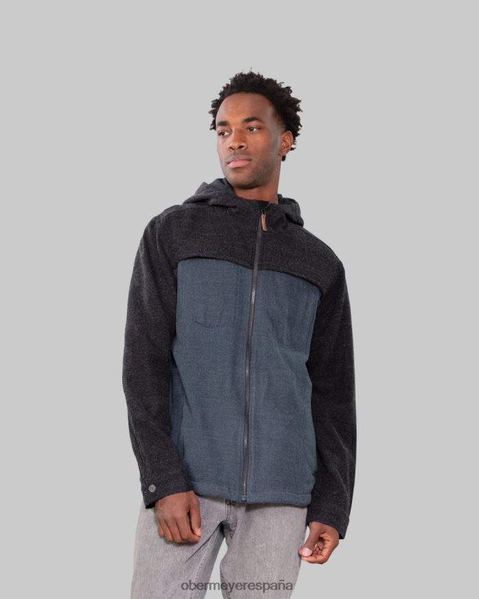 Obermeyer chaqueta de lana wyatt índigo crudo hombres ropa P00B497