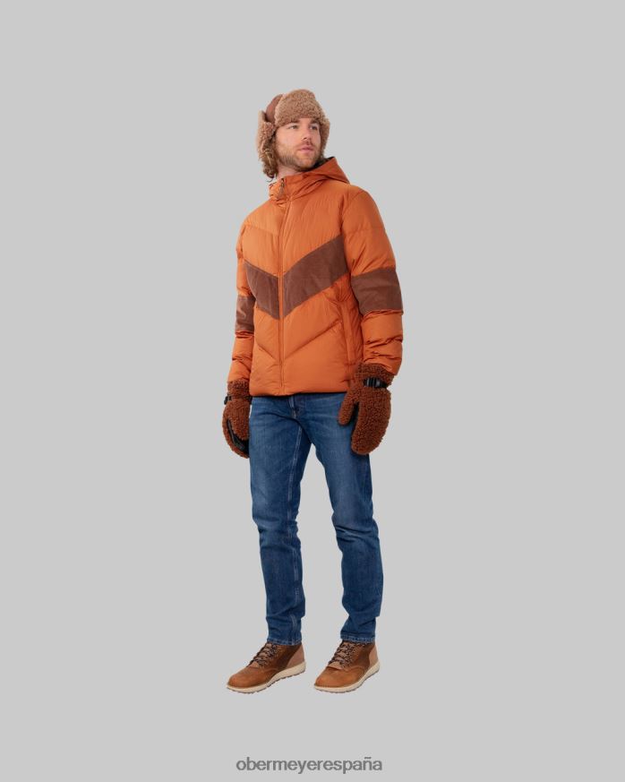 Obermeyer chaqueta de plumas bretona terracota hombres ropa P00B487