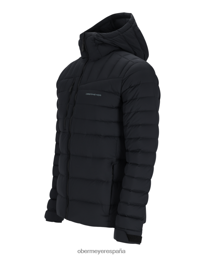 Obermeyer klaus abajo con capucha negro hombres ropa P00B436