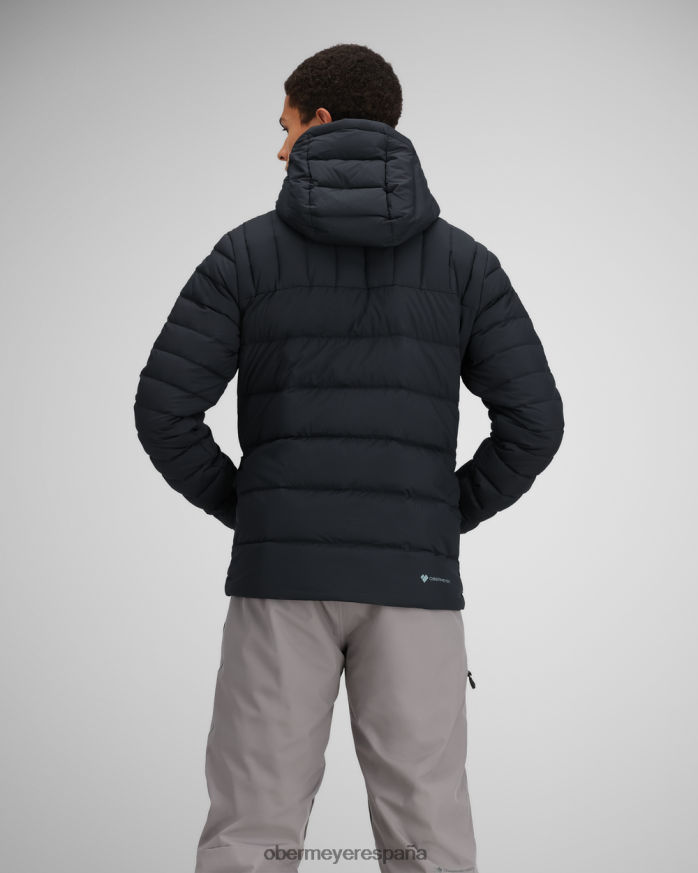 Obermeyer klaus abajo con capucha negro hombres ropa P00B436