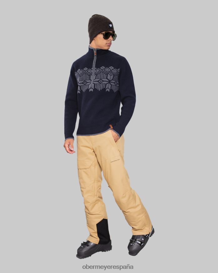 Obermeyer suéter brady con 1/2 cremallera almirante hombres ropa P00B465