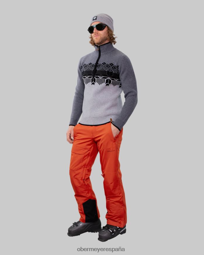 Obermeyer suéter brady con 1/2 cremallera caballeresco hombres ropa P00B463