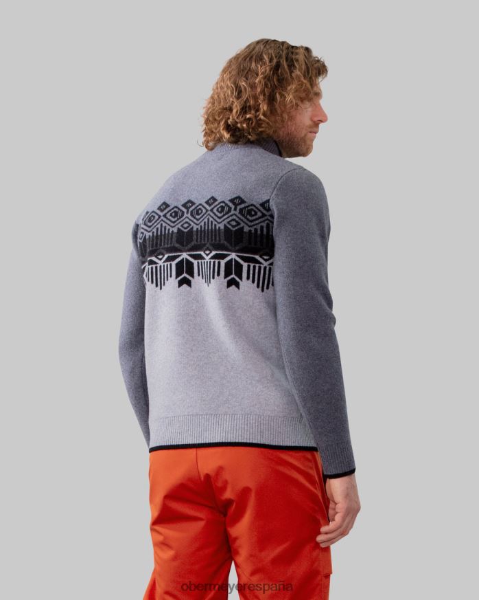 Obermeyer suéter brady con 1/2 cremallera caballeresco hombres ropa P00B463