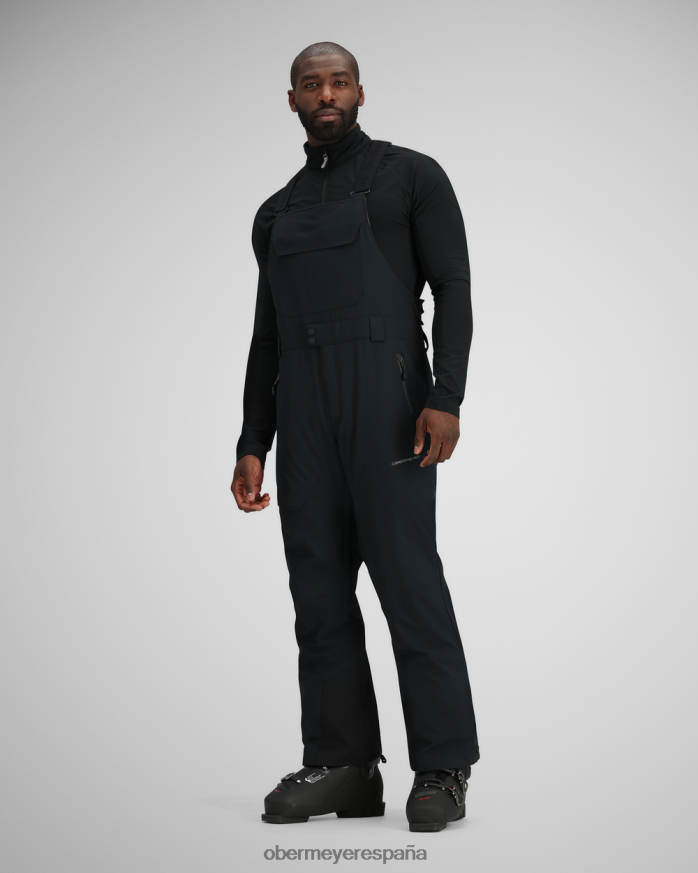 Obermeyer pantalón con pechera perseus negro hombres ropa P00B362
