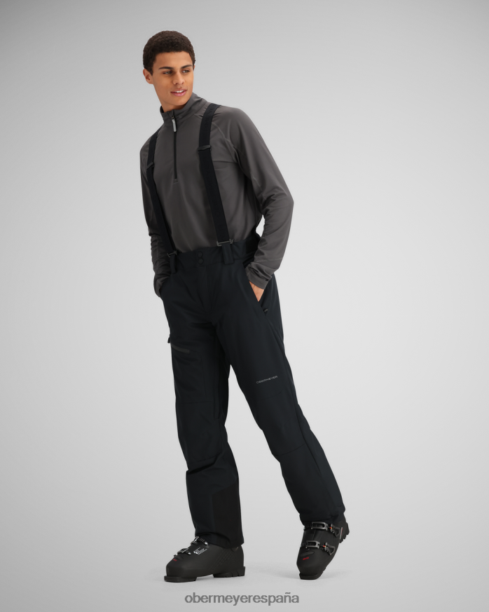 Obermeyer pantalón con tirantes force negro hombres ropa P00B323