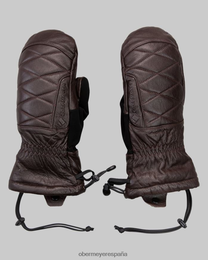 Obermeyer manopla de cuero Café exprés mujer accesorio P00B79