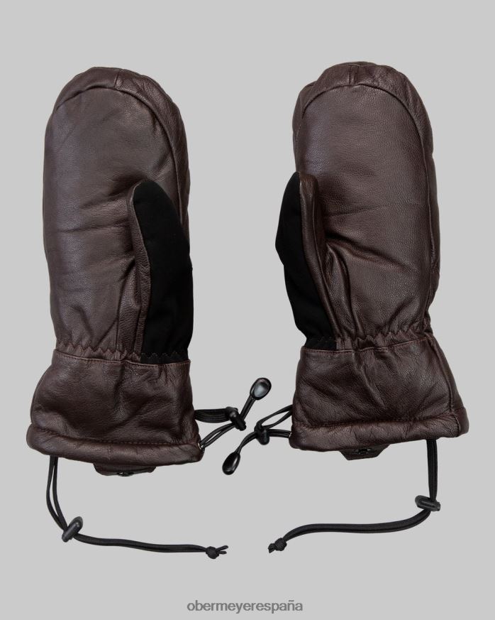 Obermeyer manopla de cuero Café exprés mujer accesorio P00B79