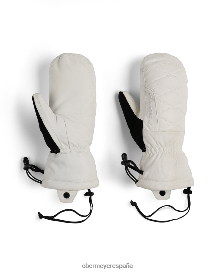 Obermeyer manopla de cuero blanco mujer accesorio P00B78