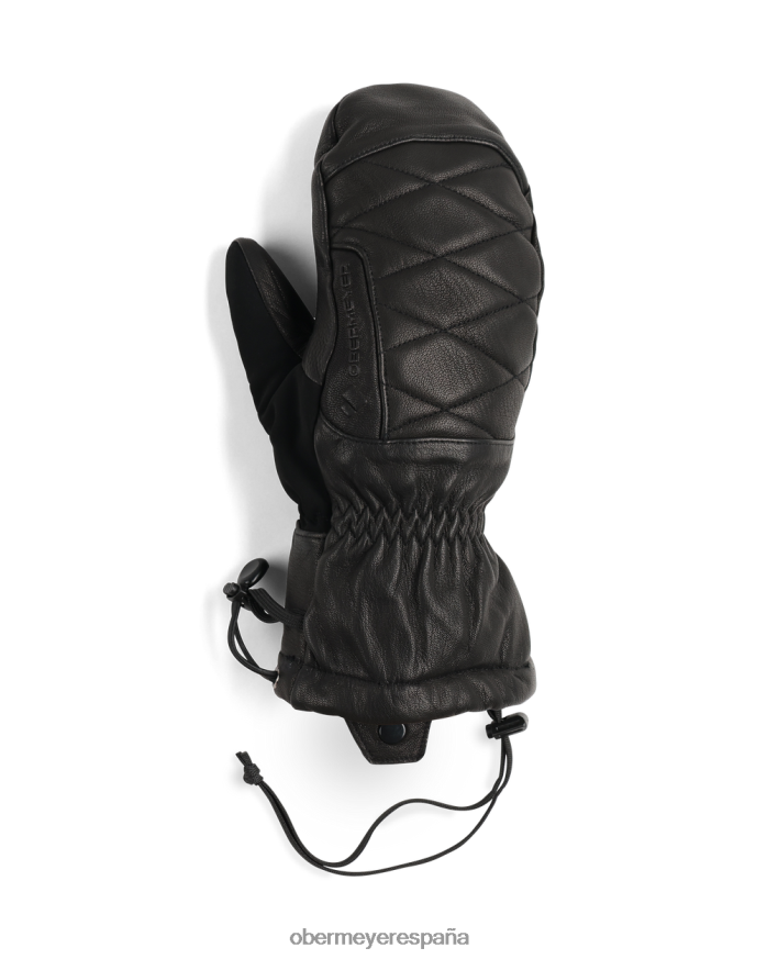 Obermeyer manopla de cuero negro mujer accesorio P00B77