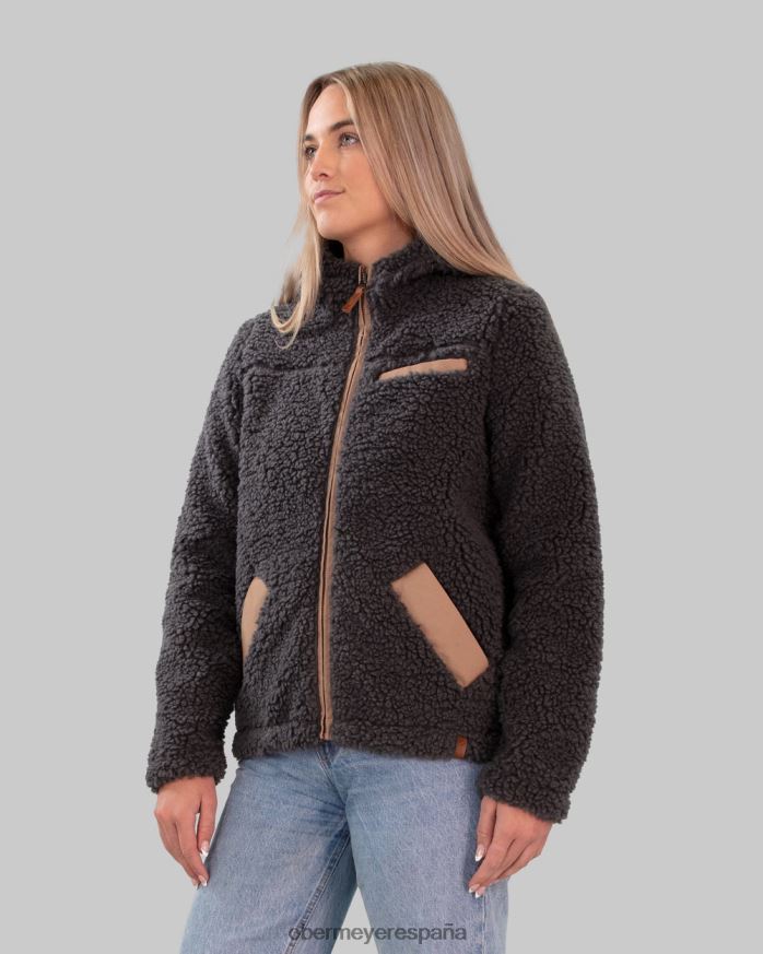 Obermeyer chaqueta amelia sherpa carbón mujer ropa P00B306