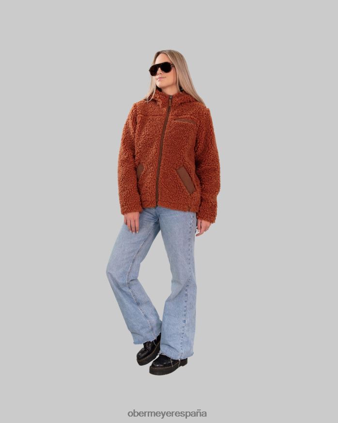 Obermeyer chaqueta amelia sherpa terracota mujer ropa P00B303