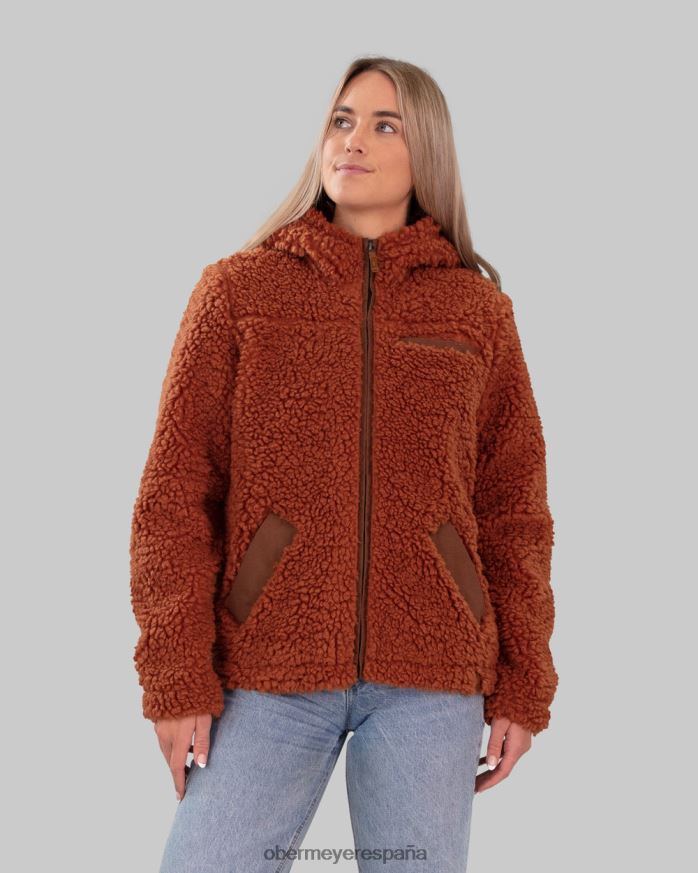 Obermeyer chaqueta amelia sherpa terracota mujer ropa P00B303