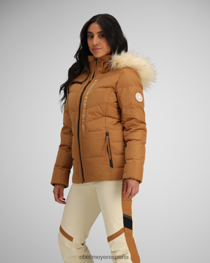 Obermeyer chaqueta circular azúcar morena mujer ropa P00B6