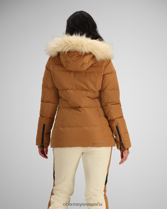 Obermeyer chaqueta circular azúcar morena mujer ropa P00B6