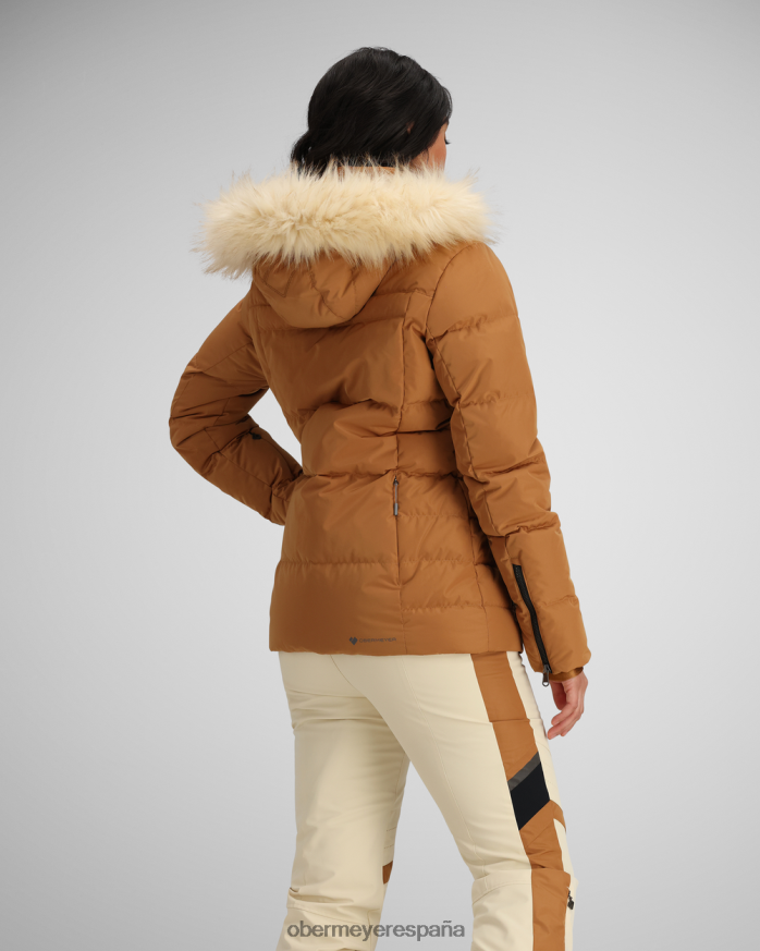 Obermeyer chaqueta circular azúcar morena mujer ropa P00B6