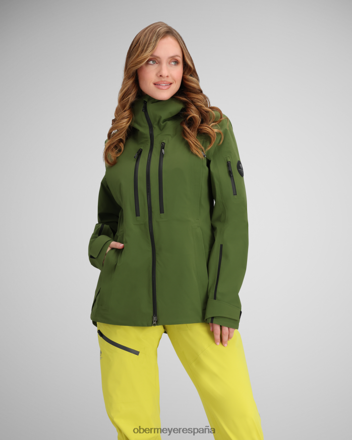 Obermeyer chaqueta de concha de las tierras altas enebro mujer ropa P00B83