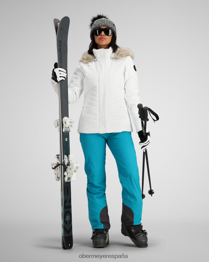 Obermeyer chaqueta de élite toscana blanco mujer ropa P00B158