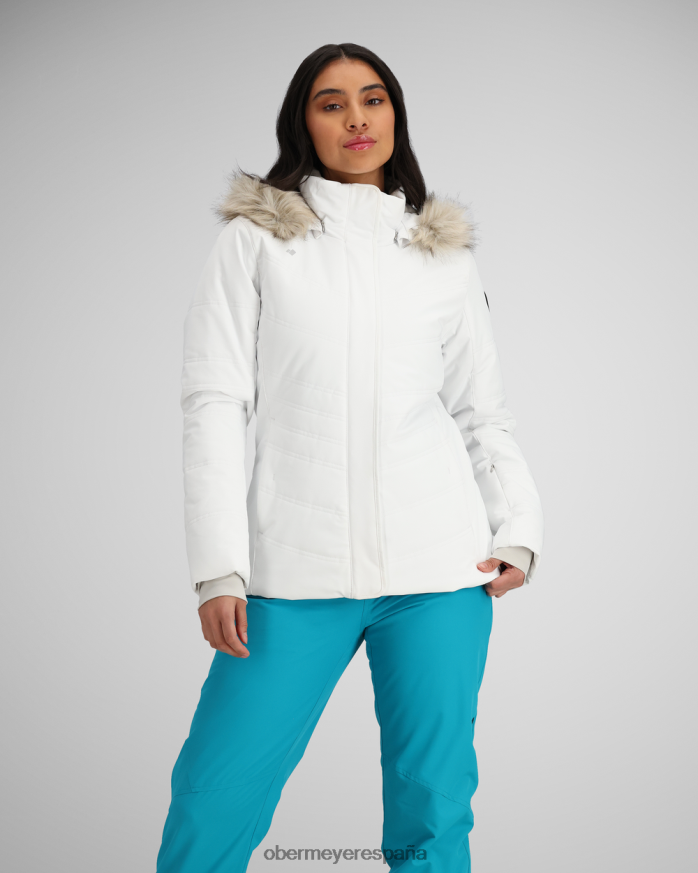Obermeyer chaqueta de élite toscana blanco mujer ropa P00B158