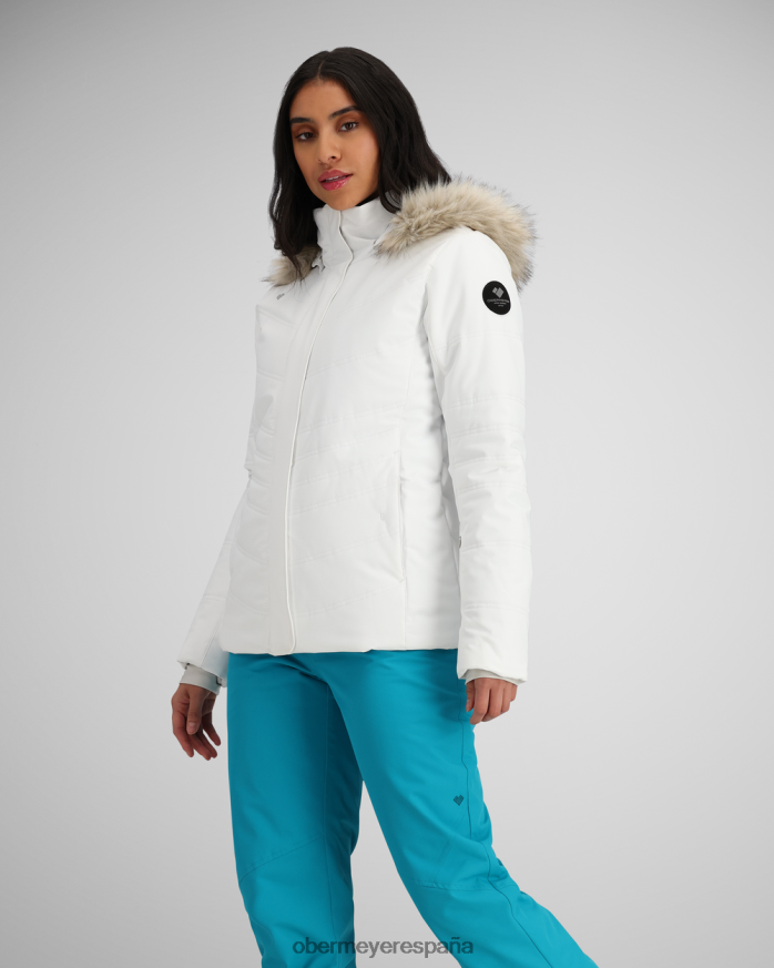 Obermeyer chaqueta de élite toscana blanco mujer ropa P00B158