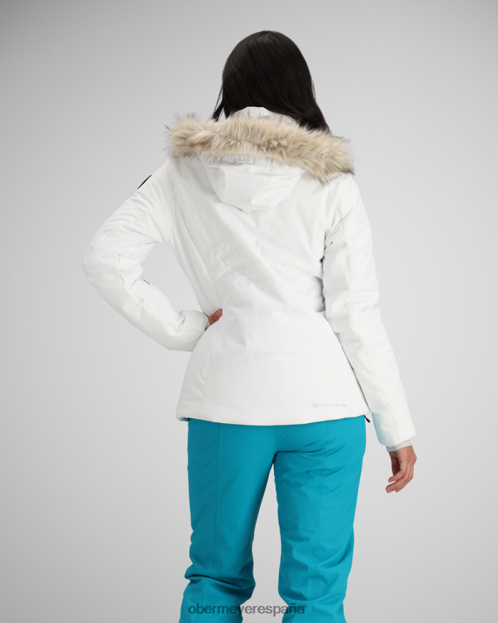 Obermeyer chaqueta de élite toscana blanco mujer ropa P00B158